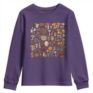 Mushroom Lovers Youth Sweatshirt Mycology Fungi Foraging Mushroom Whisperer