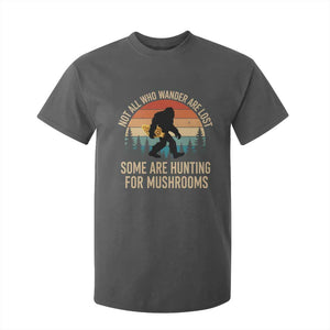 Bigfoot Mushroom Lovers T Shirt For Kid Retro Sasquatch Fungi Morel Mushroom