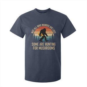 Bigfoot Mushroom Lovers T Shirt For Kid Retro Sasquatch Fungi Morel Mushroom