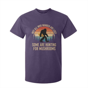 Bigfoot Mushroom Lovers T Shirt For Kid Retro Sasquatch Fungi Morel Mushroom