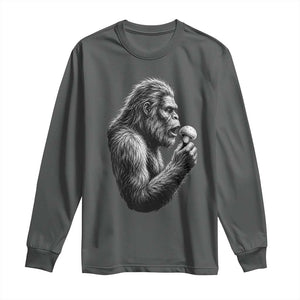 Bigfoot Mushroom Long Sleeve Shirt Vintage Sasquatch Art Mystical Nature Lover Retro