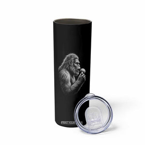 Bigfoot Mushroom Skinny Tumbler Vintage Sasquatch Art Mystical Nature Lover Retro