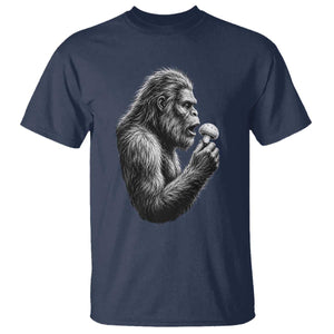 Bigfoot Mushroom T Shirt Vintage Sasquatch Art Mystical Nature Lover Retro