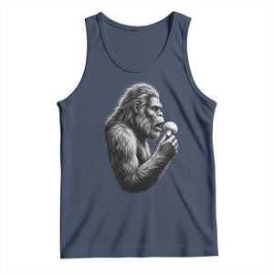 Bigfoot Mushroom Tank Top Vintage Sasquatch Art Mystical Nature Lover Retro
