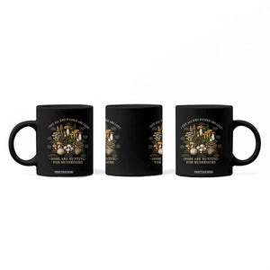 Mushroom Lovers Coffee Mug Not All Who Wander Are Lost Some Are Hunting For Mushrooms Vintage Botanical Graphic