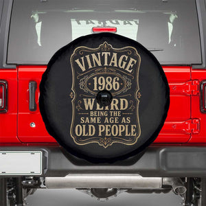 40th Birthday Spare Tire Cover Vintage 40yr 1986 40 Year Old Gift Weird Being the Same Age as Old People