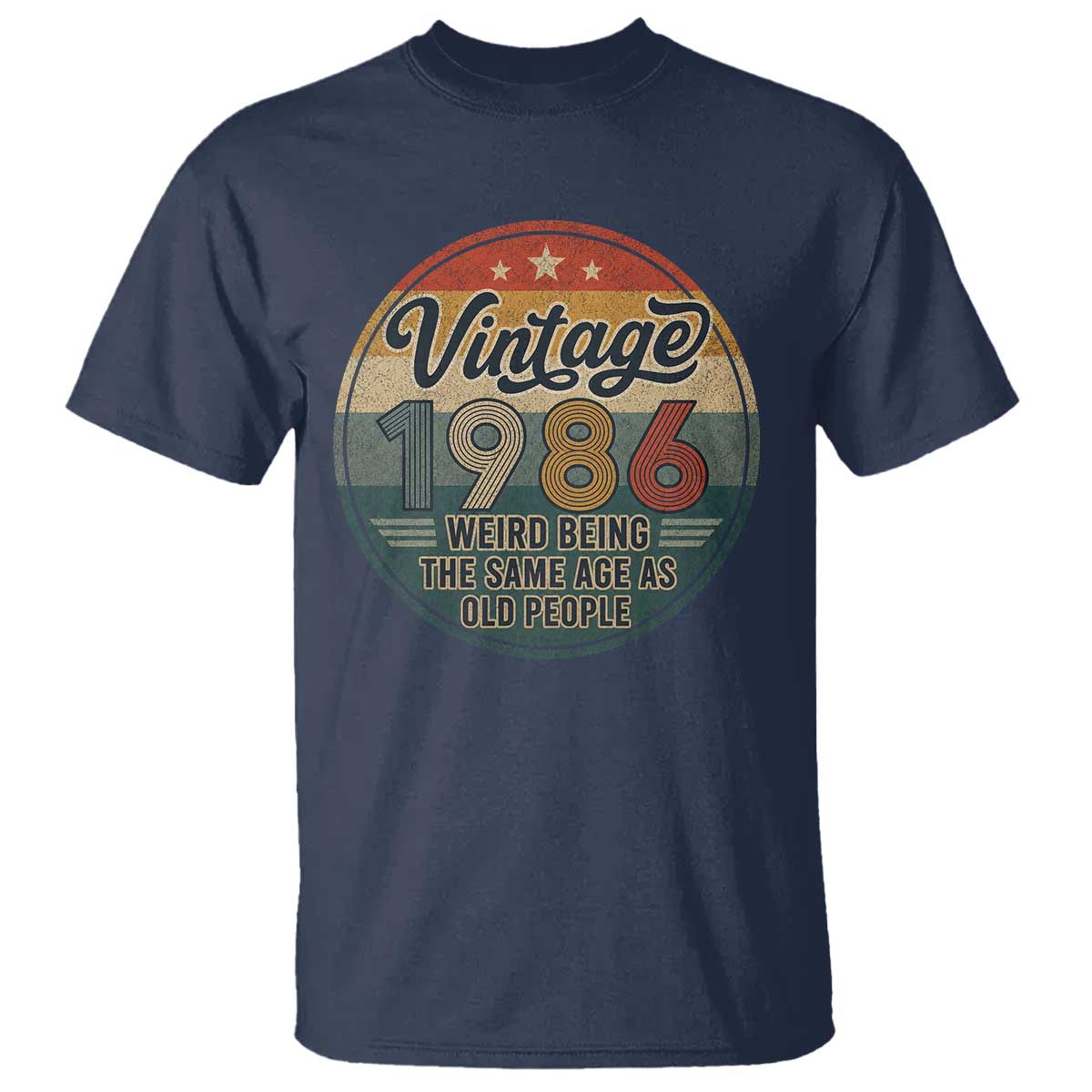 Vintage 1986 40th Birthday T Shirt 40 Year Old Gift Weird Being the Same Age as Old People