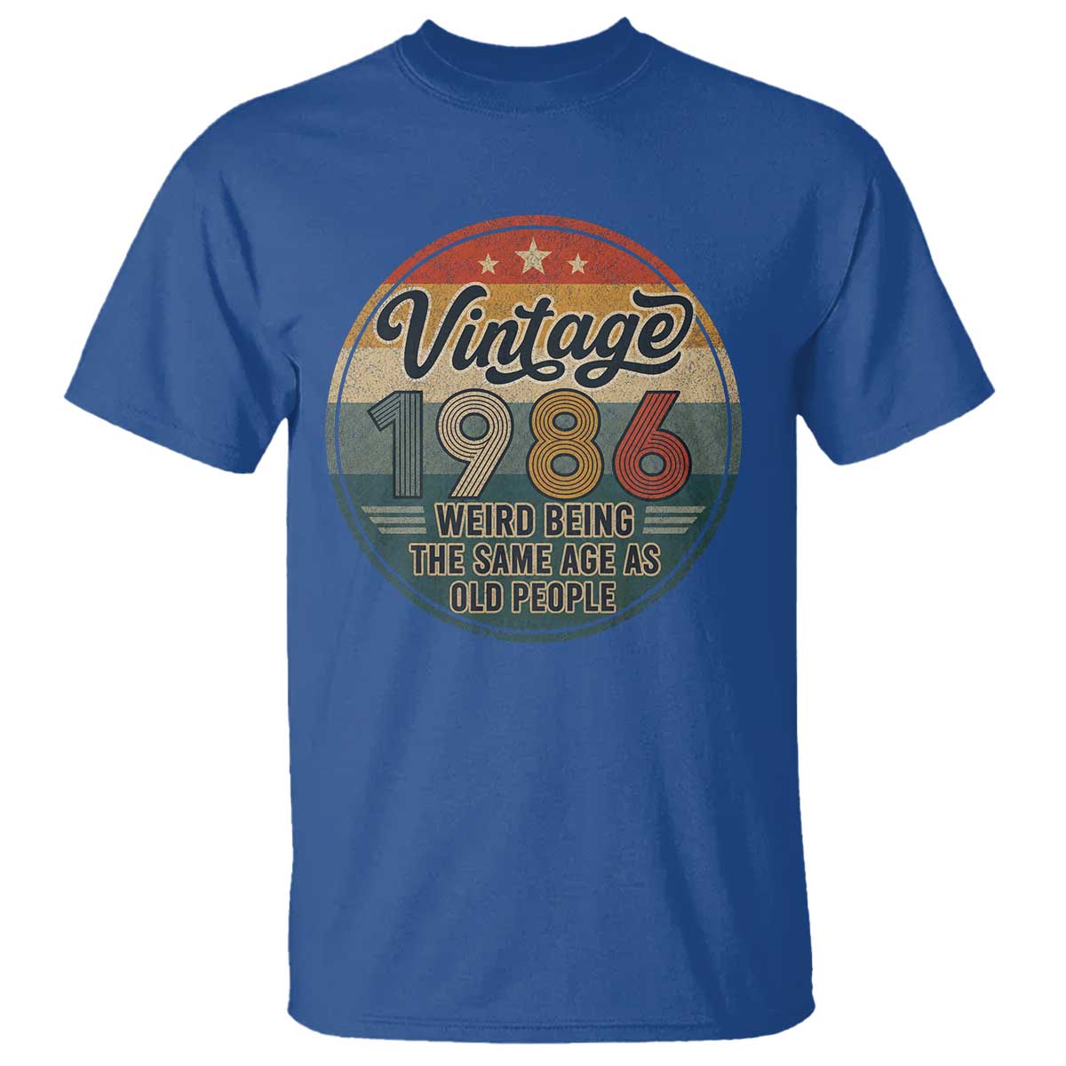 Vintage 1986 40th Birthday T Shirt 40 Year Old Gift Weird Being the Same Age as Old People
