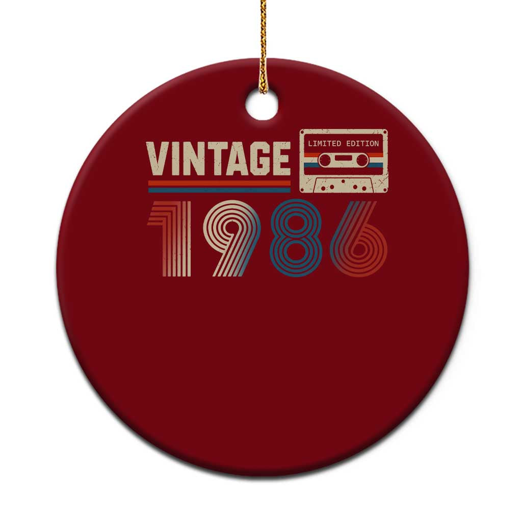 Vintage 1986 40th Birthday Gifts Ceramic Ornament 40 Year Old Favors TS10 1pc Red Print Your Wear
