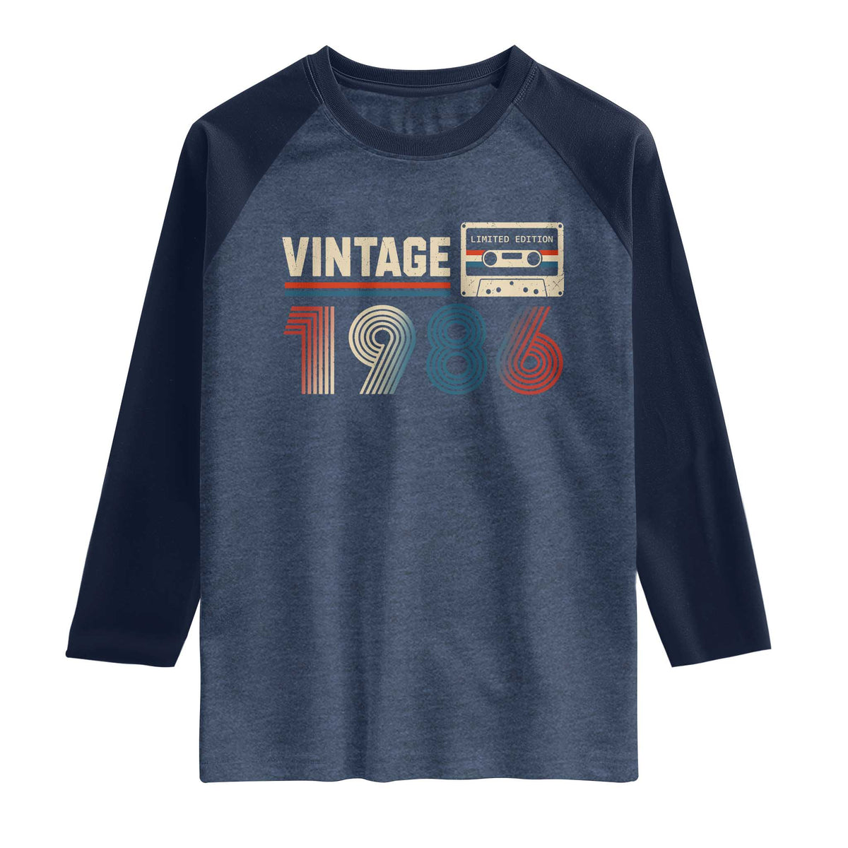 Vintage 1986 40th Birthday Gifts Raglan Shirt 40 Year Old Favors
