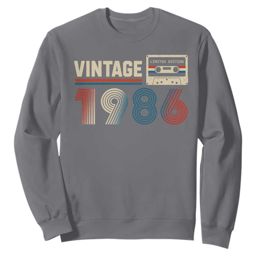 Vintage 1986 40th Birthday Gifts Sweatshirt 40 Year Old Favors