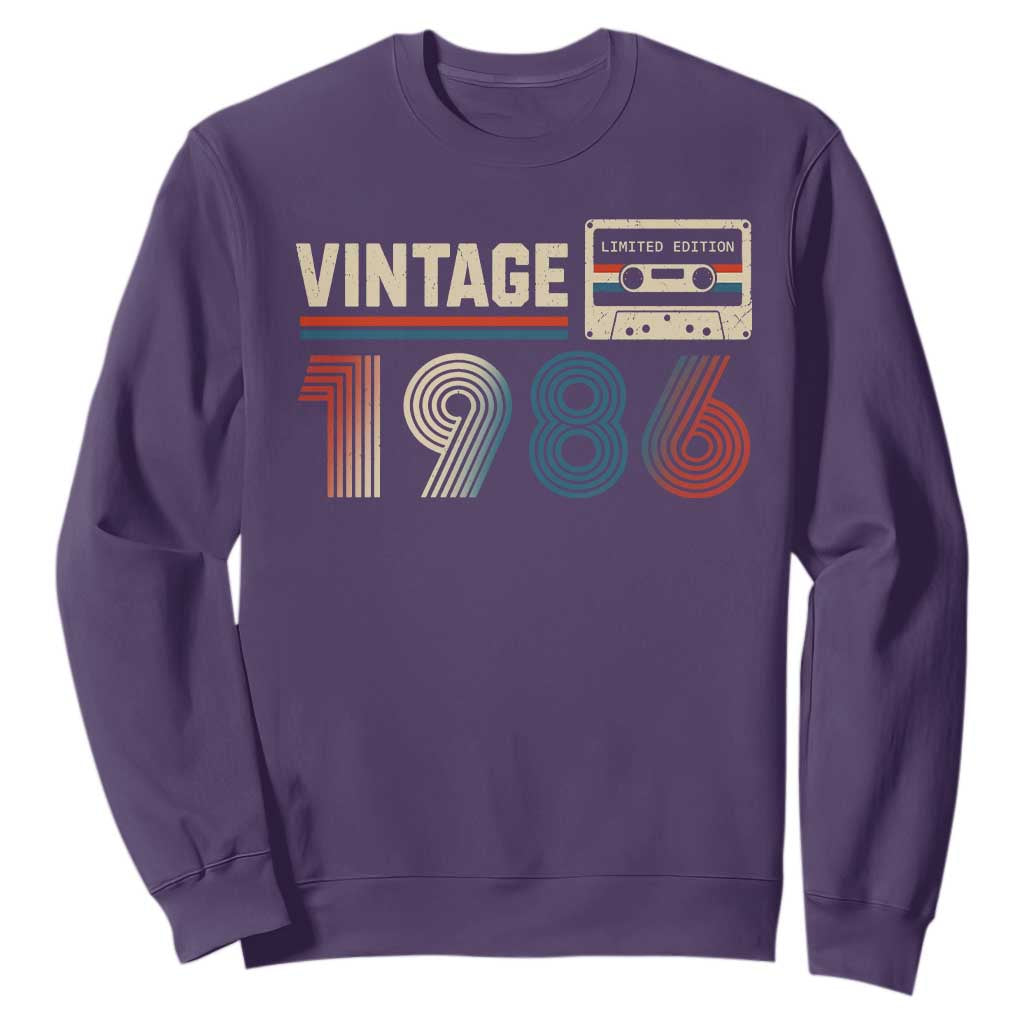 Vintage 1986 40th Birthday Gifts Sweatshirt 40 Year Old Favors