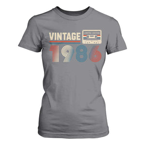 Vintage 1986 40th Birthday Gifts T Shirt For Women 40 Year Old Favors