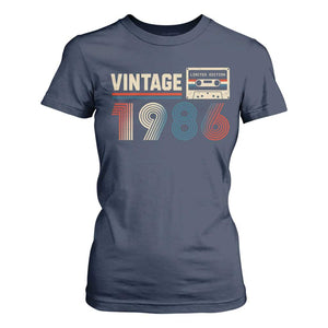 Vintage 1986 40th Birthday Gifts T Shirt For Women 40 Year Old Favors