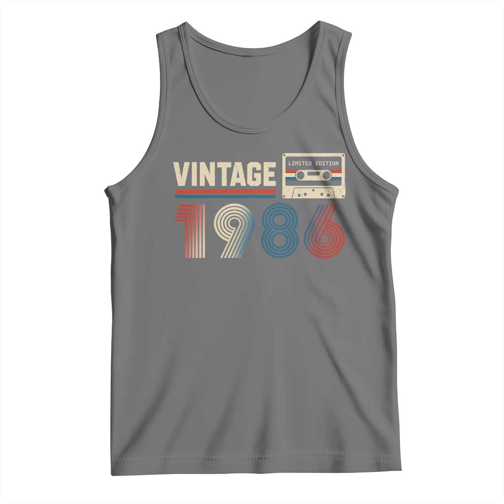 Vintage 1986 40th Birthday Gifts Tank Top 40 Year Old Favors