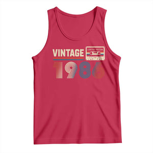 Vintage 1986 40th Birthday Gifts Tank Top 40 Year Old Favors