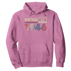Vintage 1946 80th Birthday Gifts Hoodie 80 Year Old Favors