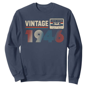 Vintage 1946 80th Birthday Gifts Sweatshirt 80 Year Old Favors