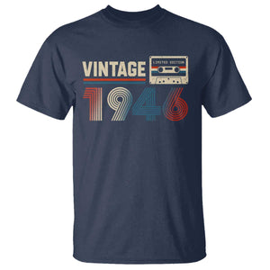 Vintage 1946 80th Birthday Gifts T Shirt 80 Year Old Favors