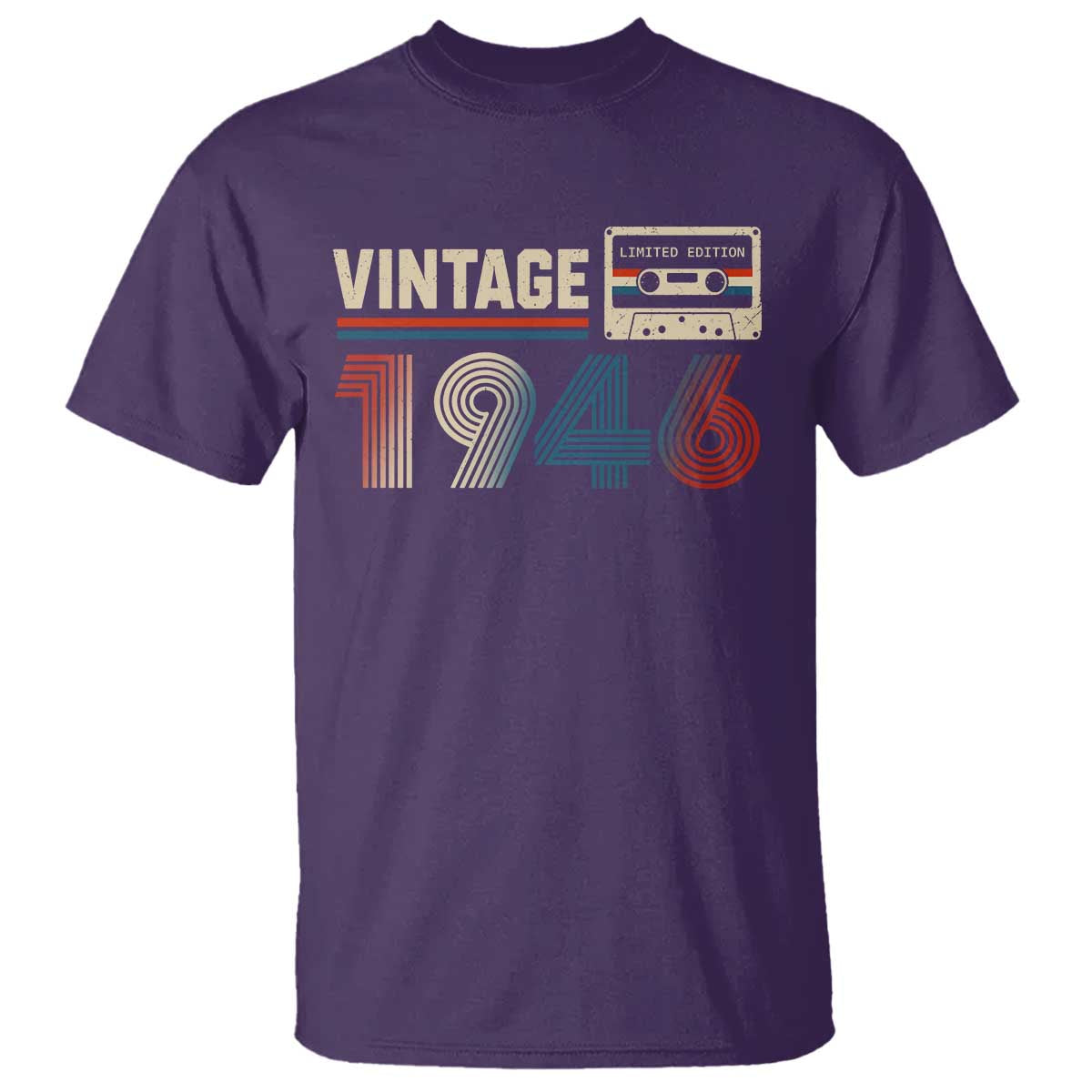 Vintage 1946 80th Birthday Gifts T Shirt 80 Year Old Favors