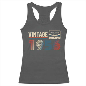 Vintage 1956 70th Birthday Gifts Racerback Tank Top 70 Year Old Favors
