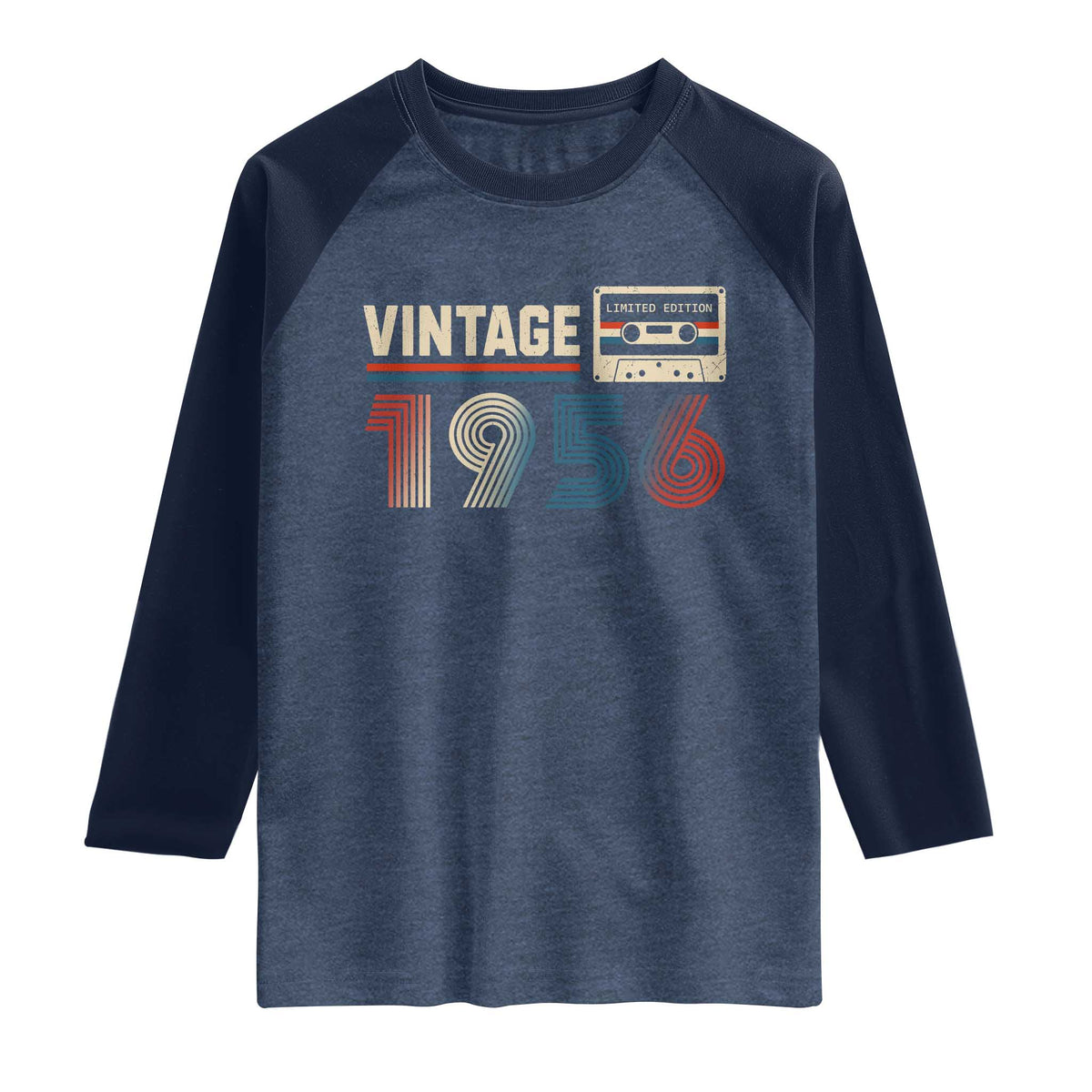 Vintage 1956 70th Birthday Gifts Raglan Shirt 70 Year Old Favors