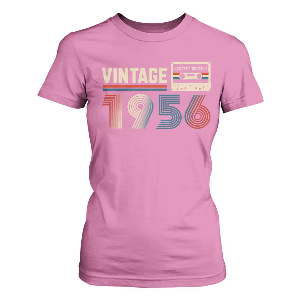 Vintage 1956 70th Birthday Gifts T Shirt For Women 70 Year Old Favors