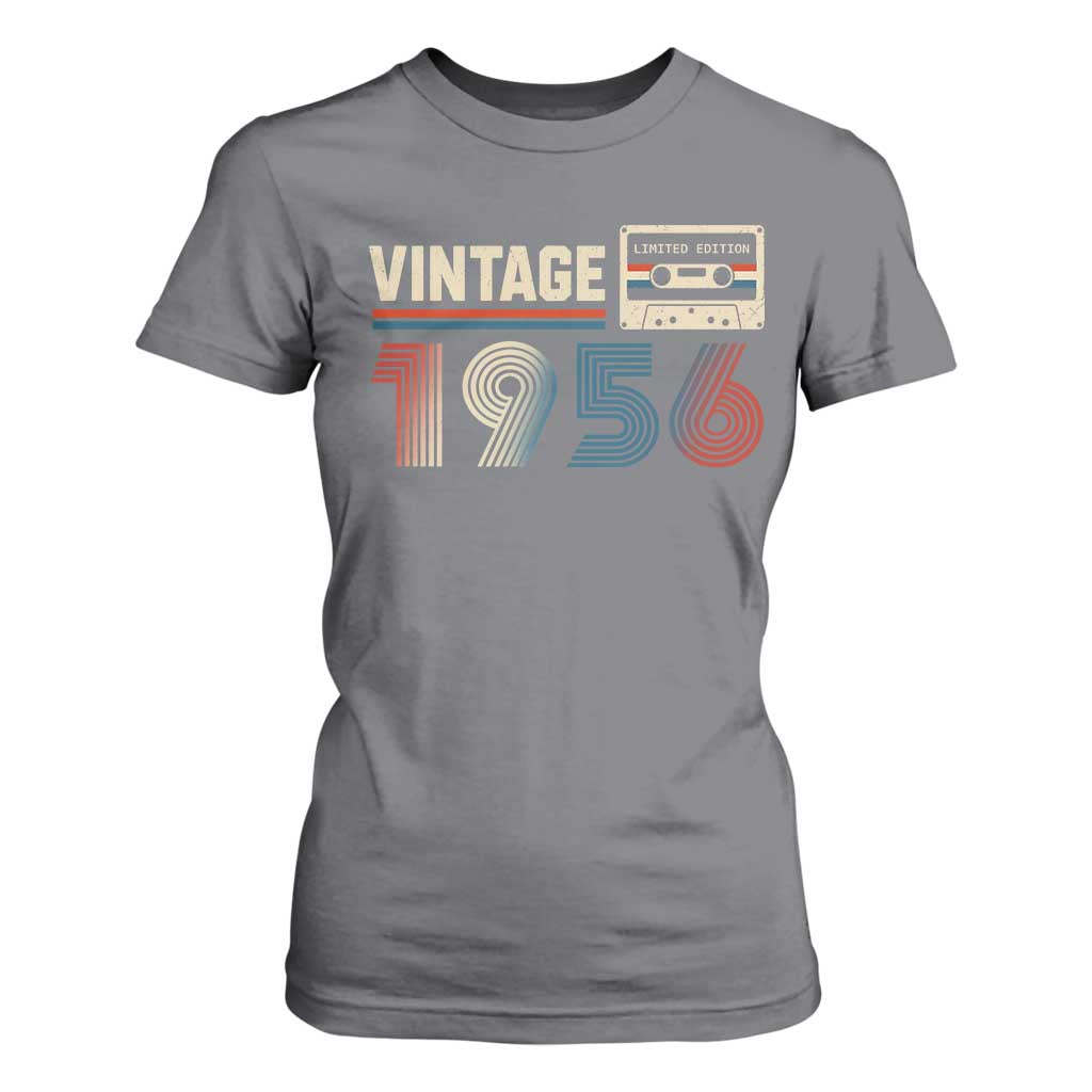 Vintage 1956 70th Birthday Gifts T Shirt For Women 70 Year Old Favors