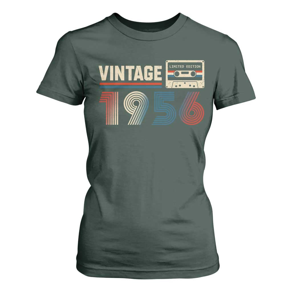 Vintage 1956 70th Birthday Gifts T Shirt For Women 70 Year Old Favors
