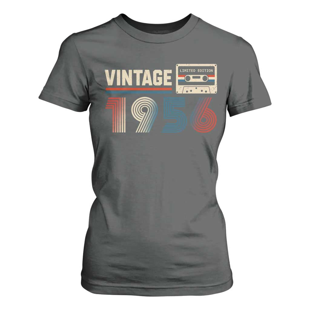 Vintage 1956 70th Birthday Gifts T Shirt For Women 70 Year Old Favors