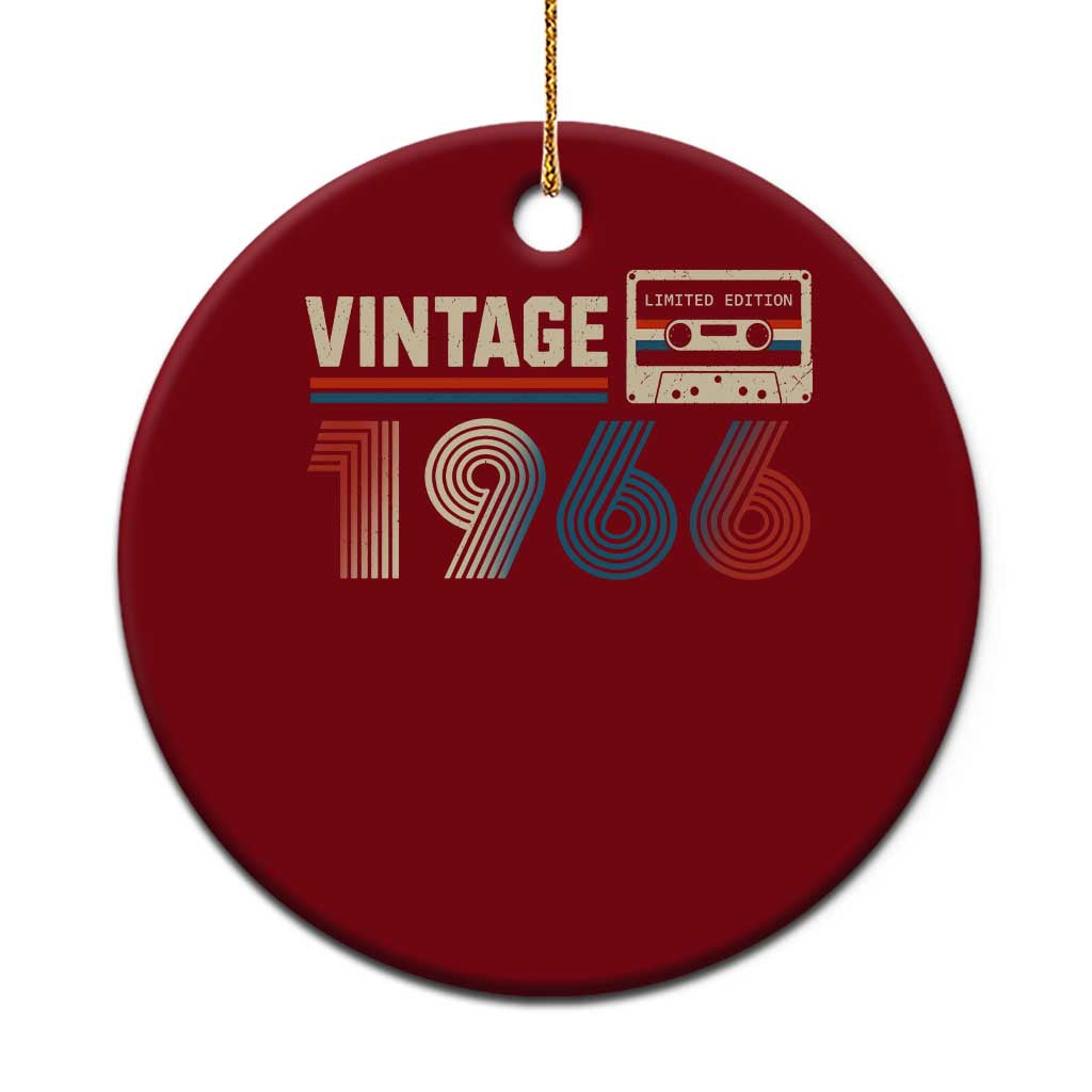 Vintage 1966 60th Birthday Gifts Ceramic Ornament 60 Year Old Favors TS10 1pc Red Print Your Wear