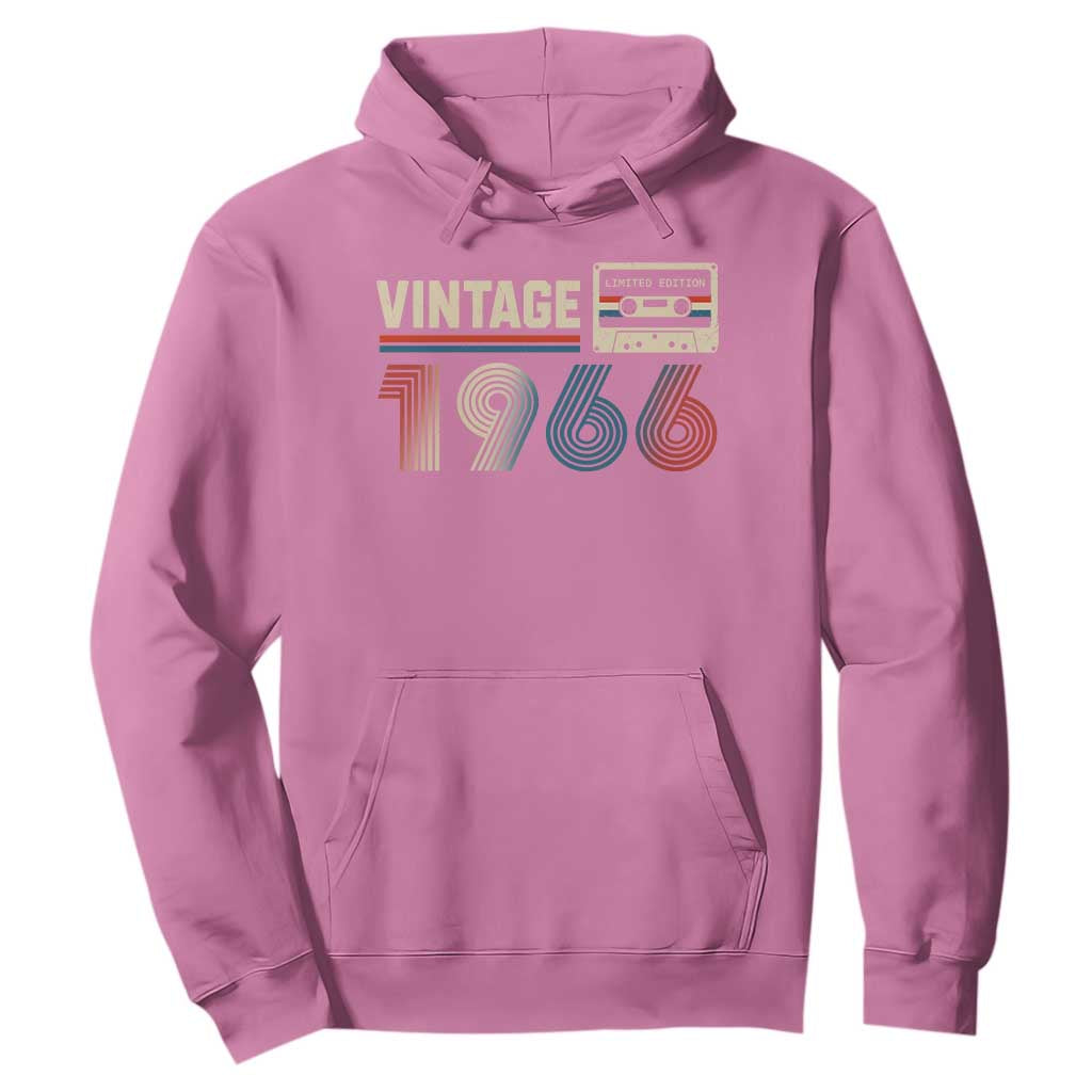 Vintage 1966 60th Birthday Gifts Hoodie 60 Year Old Favors