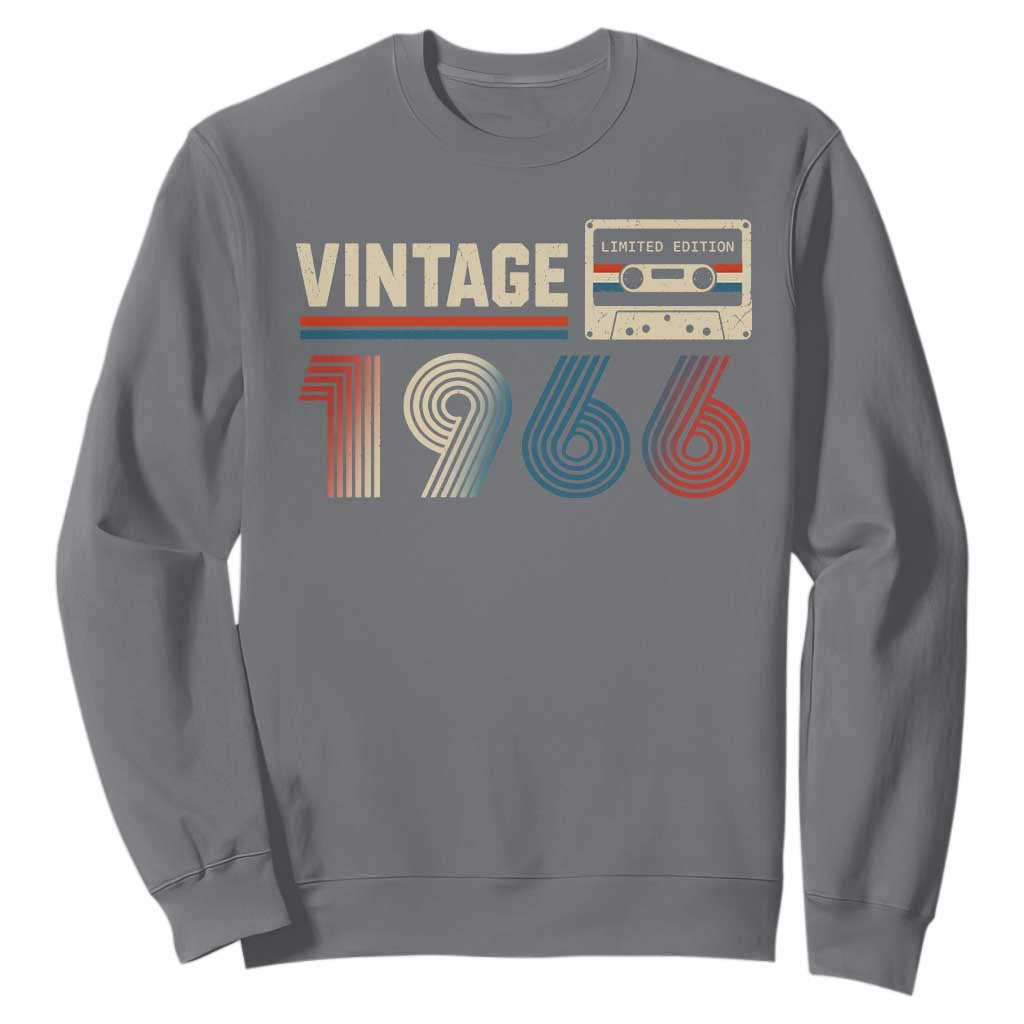 Vintage 1966 60th Birthday Gifts Sweatshirt 60 Year Old Favors