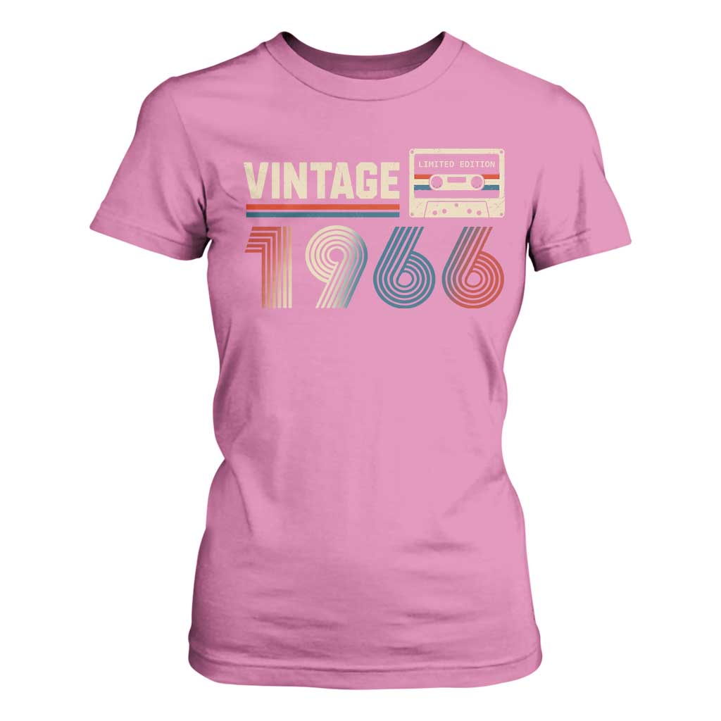 Vintage 1966 60th Birthday Gifts T Shirt For Women 60 Year Old Favors