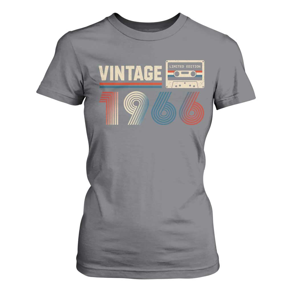 Vintage 1966 60th Birthday Gifts T Shirt For Women 60 Year Old Favors