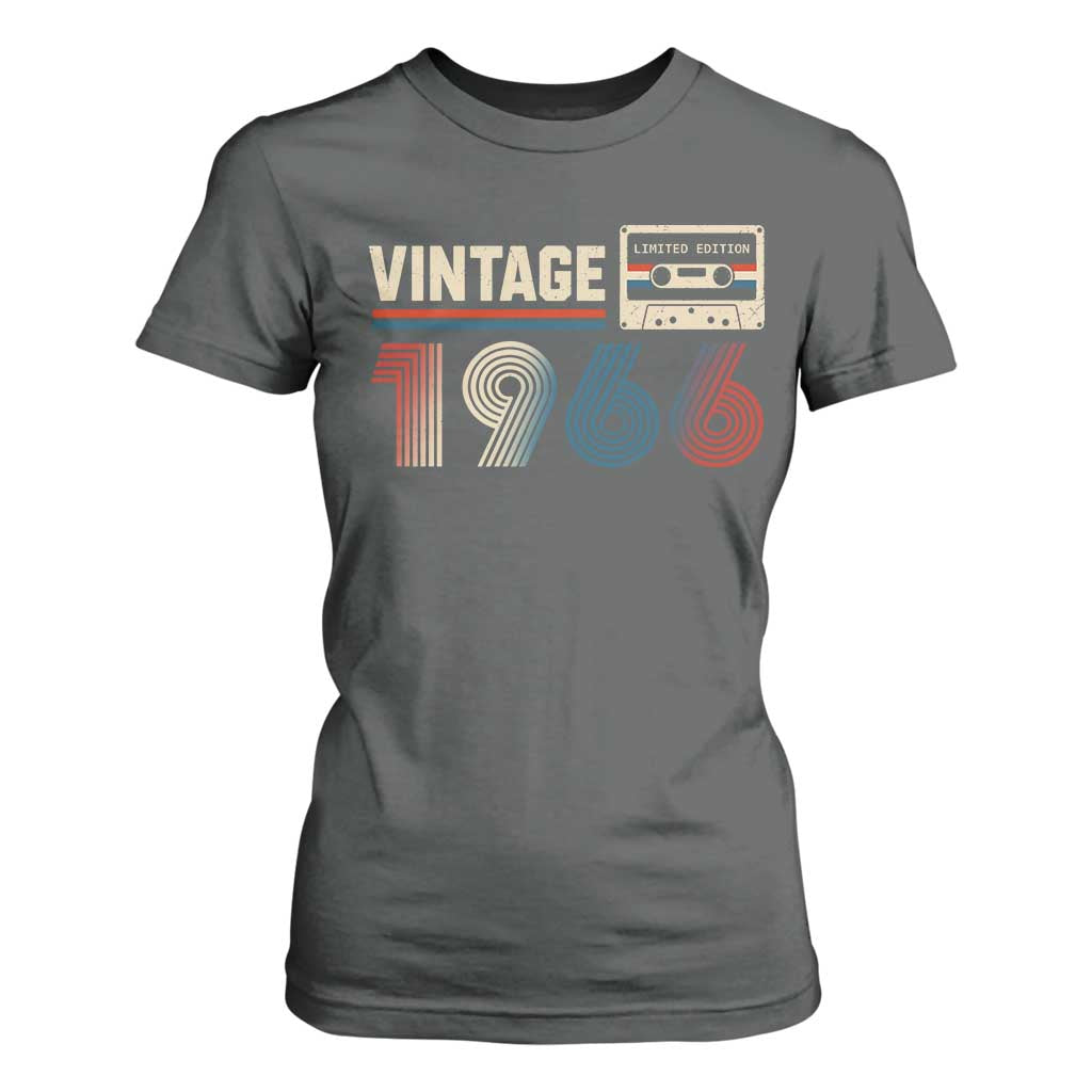 Vintage 1966 60th Birthday Gifts T Shirt For Women 60 Year Old Favors