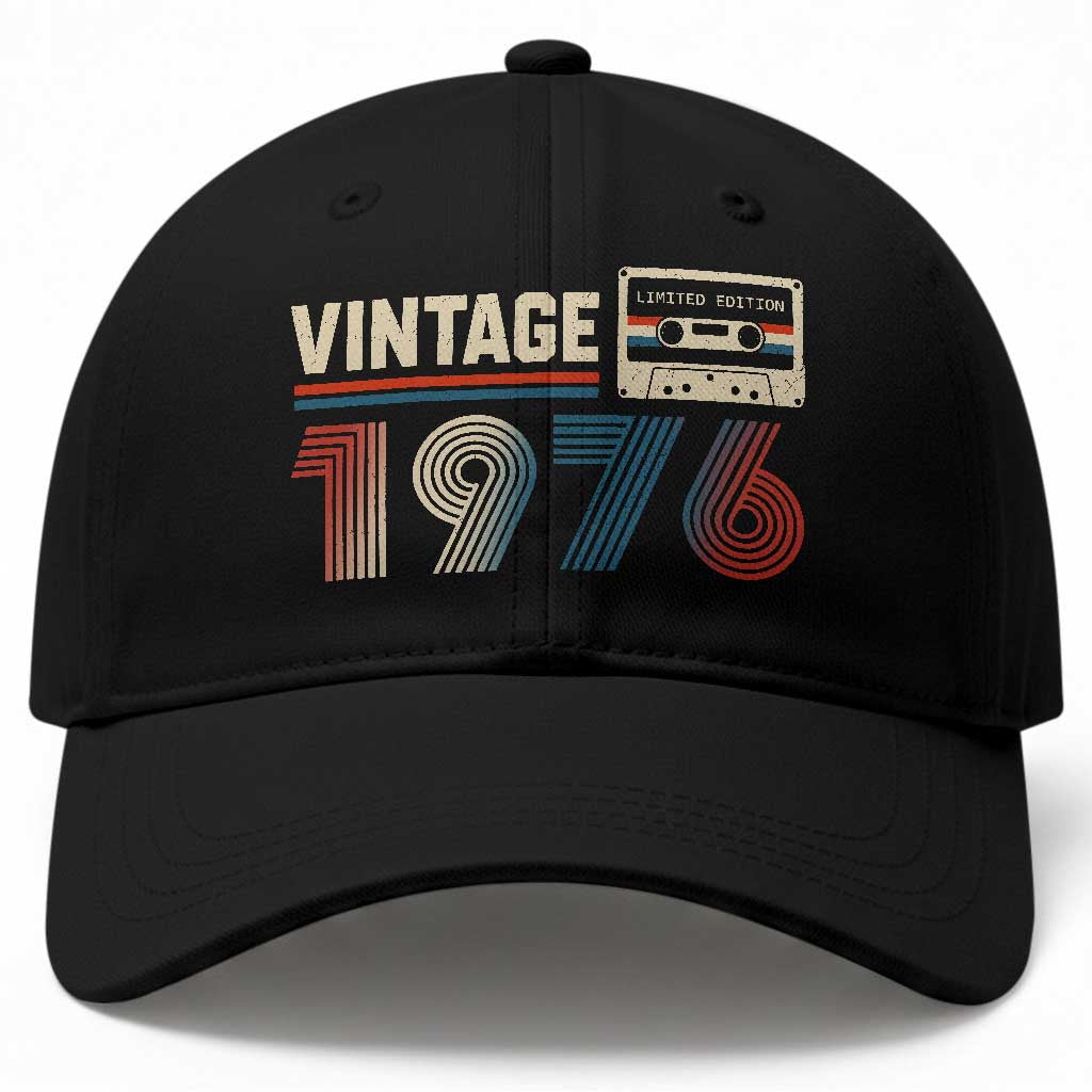 Vintage 1976 50th Birthday Gifts Baseball Cap 50 Year Old Favors TS10 Print Your Wear
