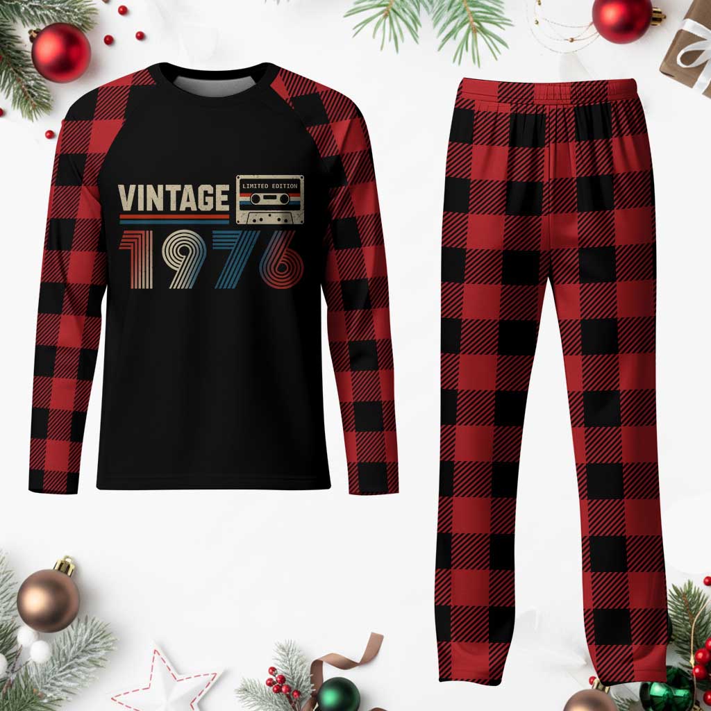Vintage 1976 50th Birthday Gifts Plaid Pajama Set 50 Year Old Favors TS10 Buffalo Plaid Print Your Wear