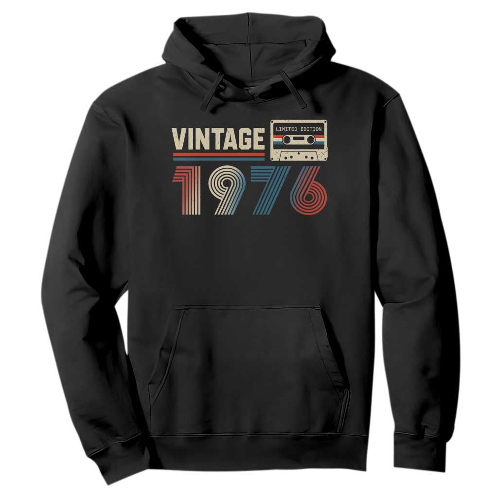 Vintage 1976 50th Birthday Gifts Hoodie 50 Year Old Favors TS10 Black Print Your Wear