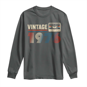 Vintage 1976 50th Birthday Gifts Long Sleeve Shirt 50 Year Old Favors