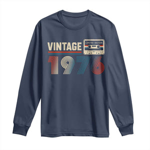 Vintage 1976 50th Birthday Gifts Long Sleeve Shirt 50 Year Old Favors
