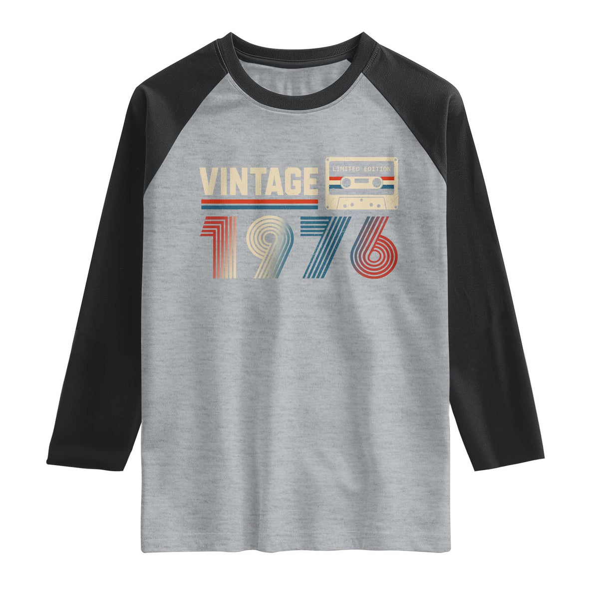 Vintage 1976 50th Birthday Gifts Raglan Shirt 50 Year Old Favors