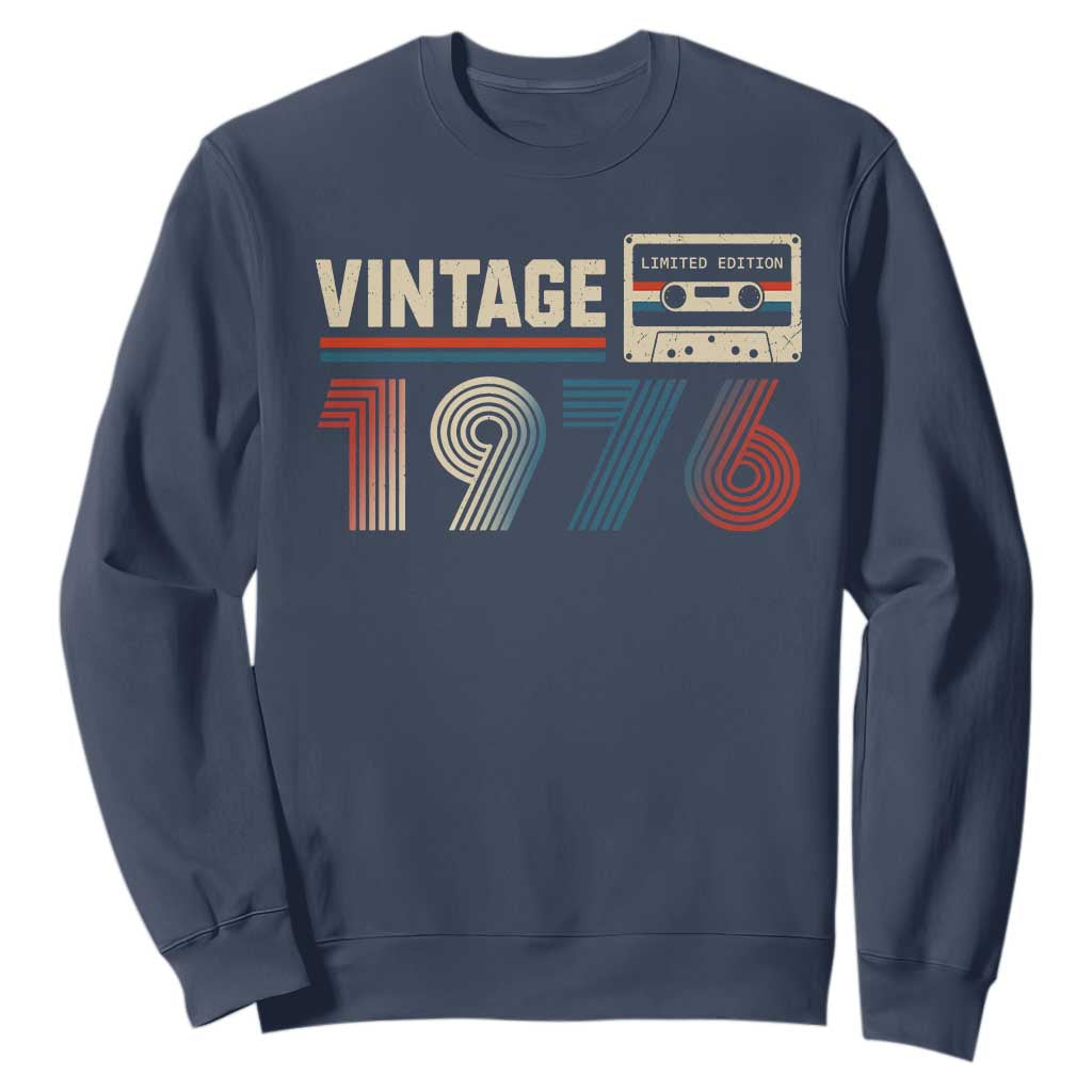 Vintage 1976 50th Birthday Gifts Sweatshirt 50 Year Old Favors