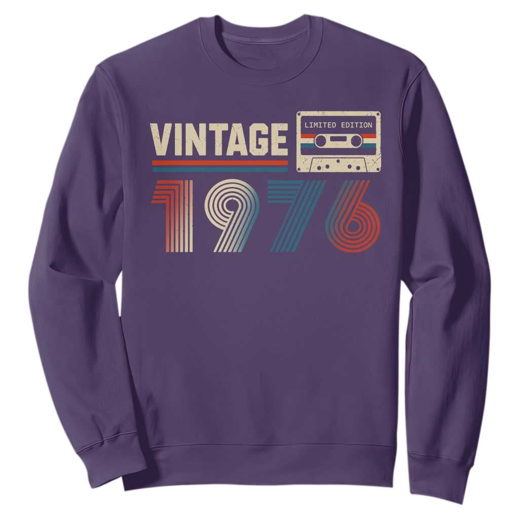 Vintage 1976 50th Birthday Gifts Sweatshirt 50 Year Old Favors