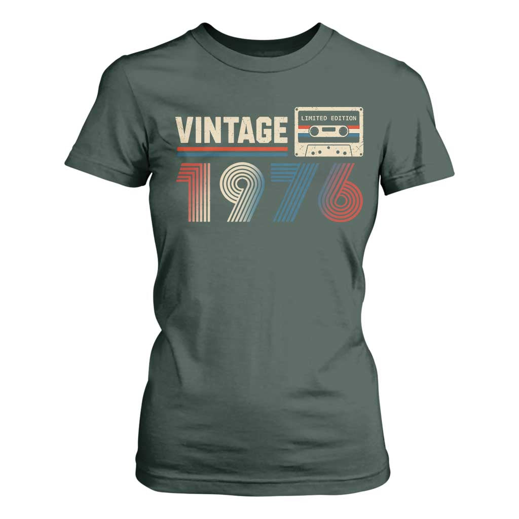 Vintage 1976 50th Birthday Gifts T Shirt For Women 50 Year Old Favors