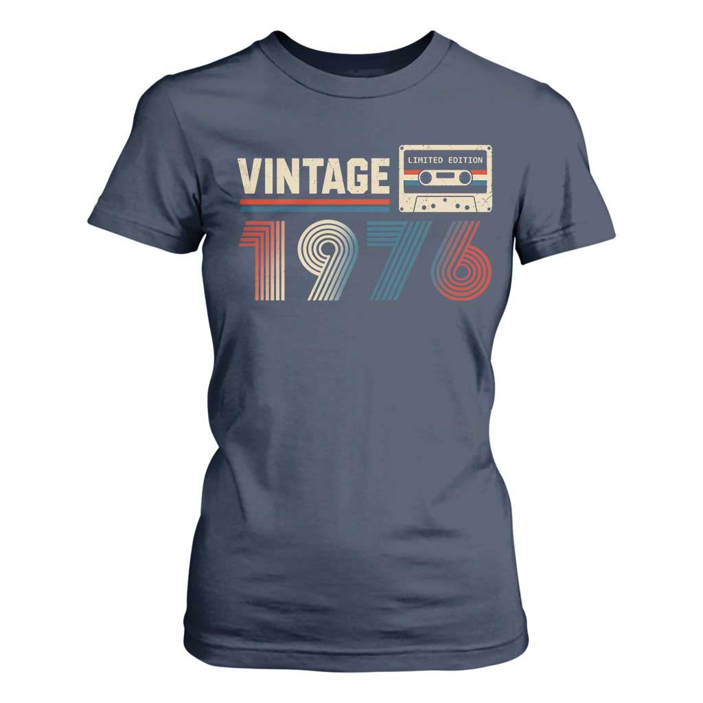Vintage 1976 50th Birthday Gifts T Shirt For Women 50 Year Old Favors