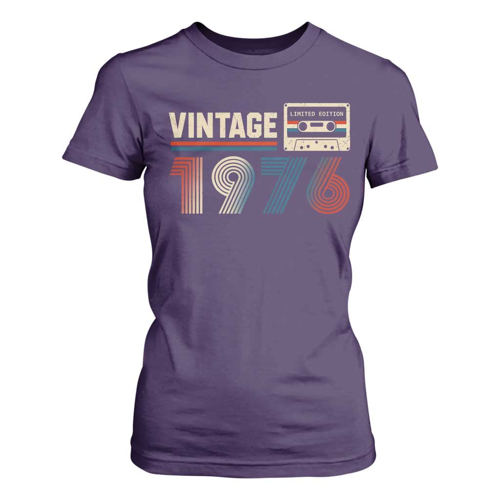 Vintage 1976 50th Birthday Gifts T Shirt For Women 50 Year Old Favors