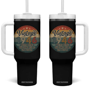 Vintage 1946 80th Birthday Tumbler With Handle 80 Year Old Gift Weird Being the Same Age as Old People