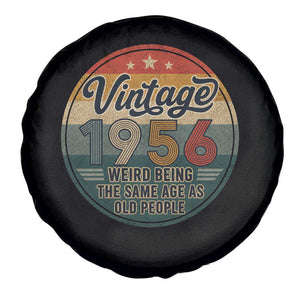 Vintage 1956 70th Birthday Spare Tire Cover 70 Year Old Gift Weird Being the Same Age as Old People