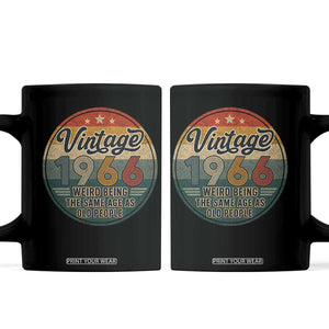Vintage 1966 60th Birthday Coffee Mug 60 Year Old Gift Weird Being the Same Age as Old People